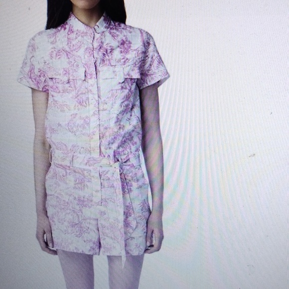 Zadig Voltaire Cookis Toile De Jouy Romper Size XS - Picture 16 of 16